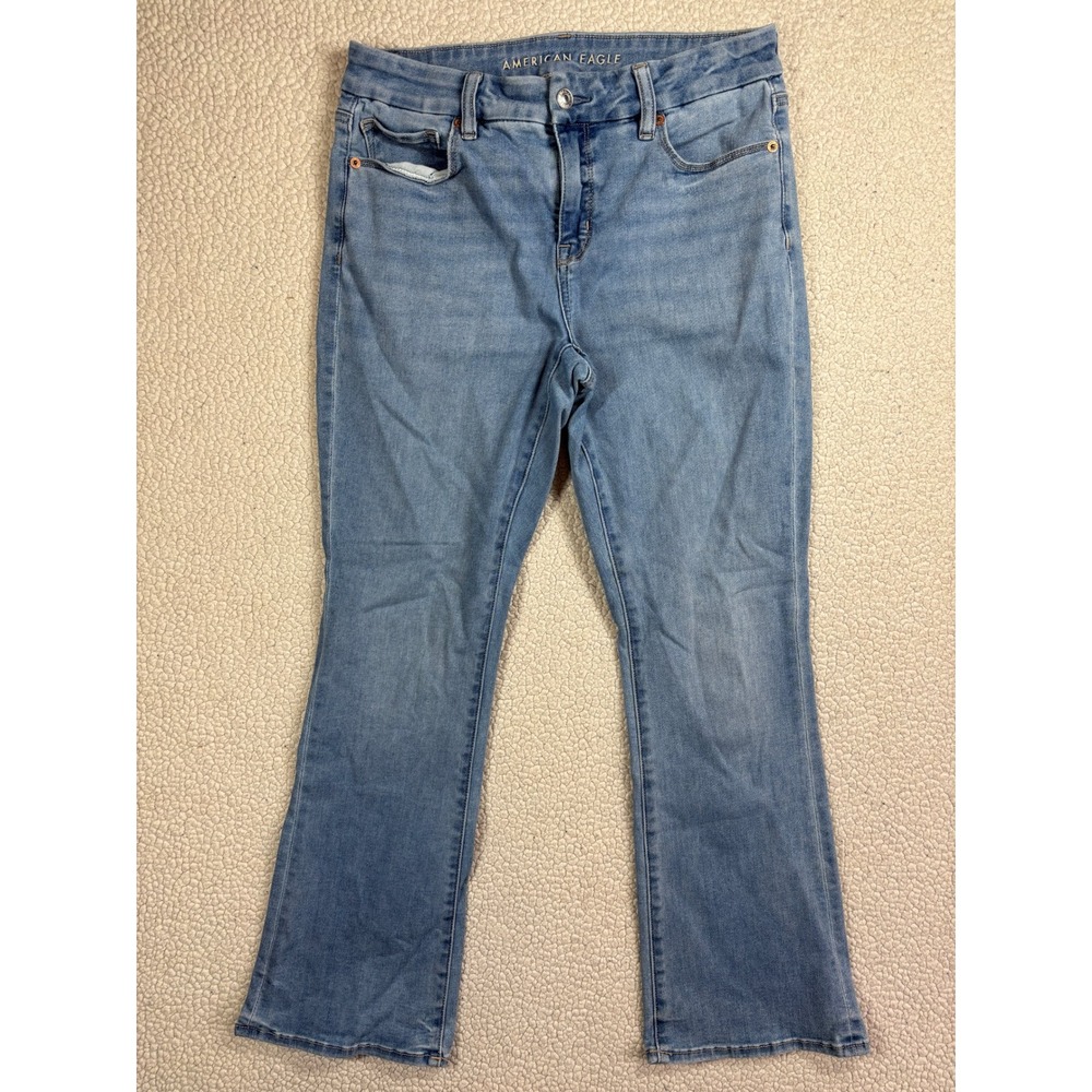 American Eagle Luxe Stretch Cury High Rise Skinny Kick Jeans Women's 10 S Jeans